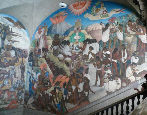 México Antiguo Wandmalerei