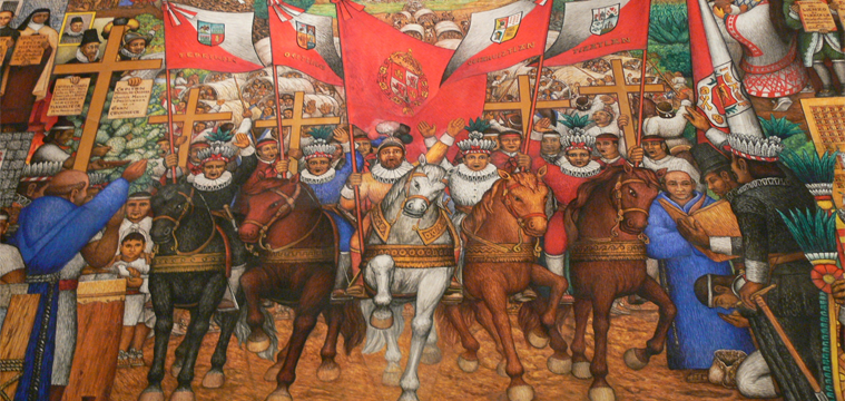 Invasion der Spanier in Tlaxcala