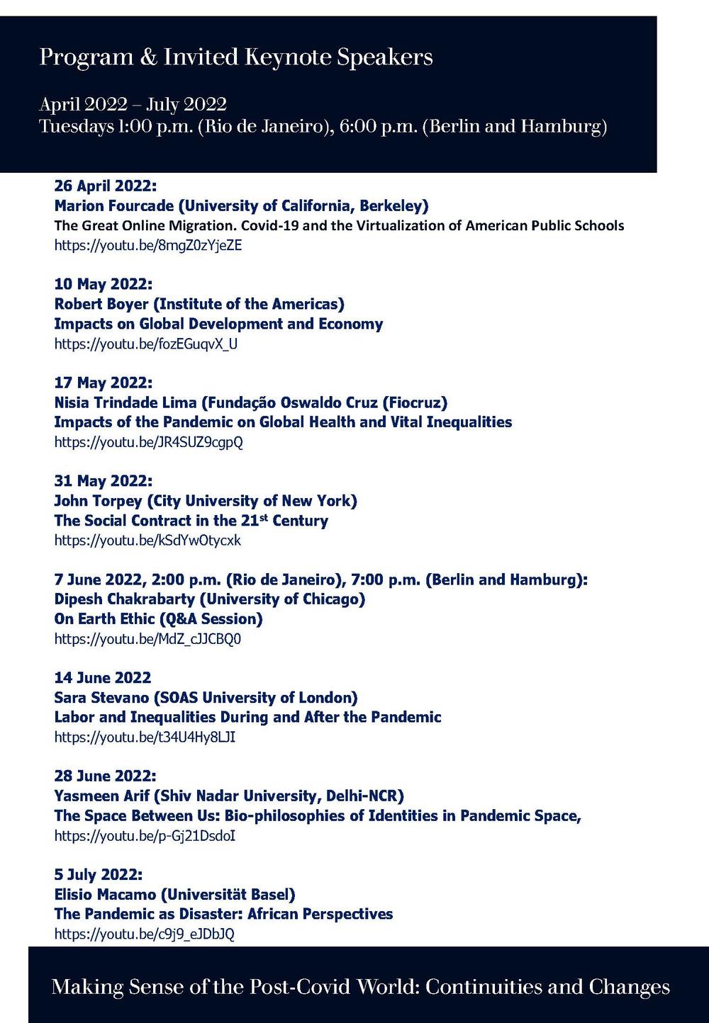 Lecture Series Program Seite 1