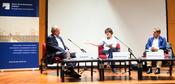 Podiumsdiskussion IAI Juan Mayr Marianne Braig Martin Santiago © Kristin Wolter, IAI