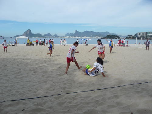 Fußballerinnen in Rio de Janeiro