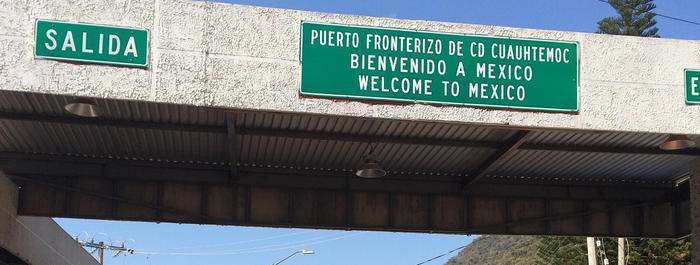 Grenzübergang zwischen Mexiko und Guatemala