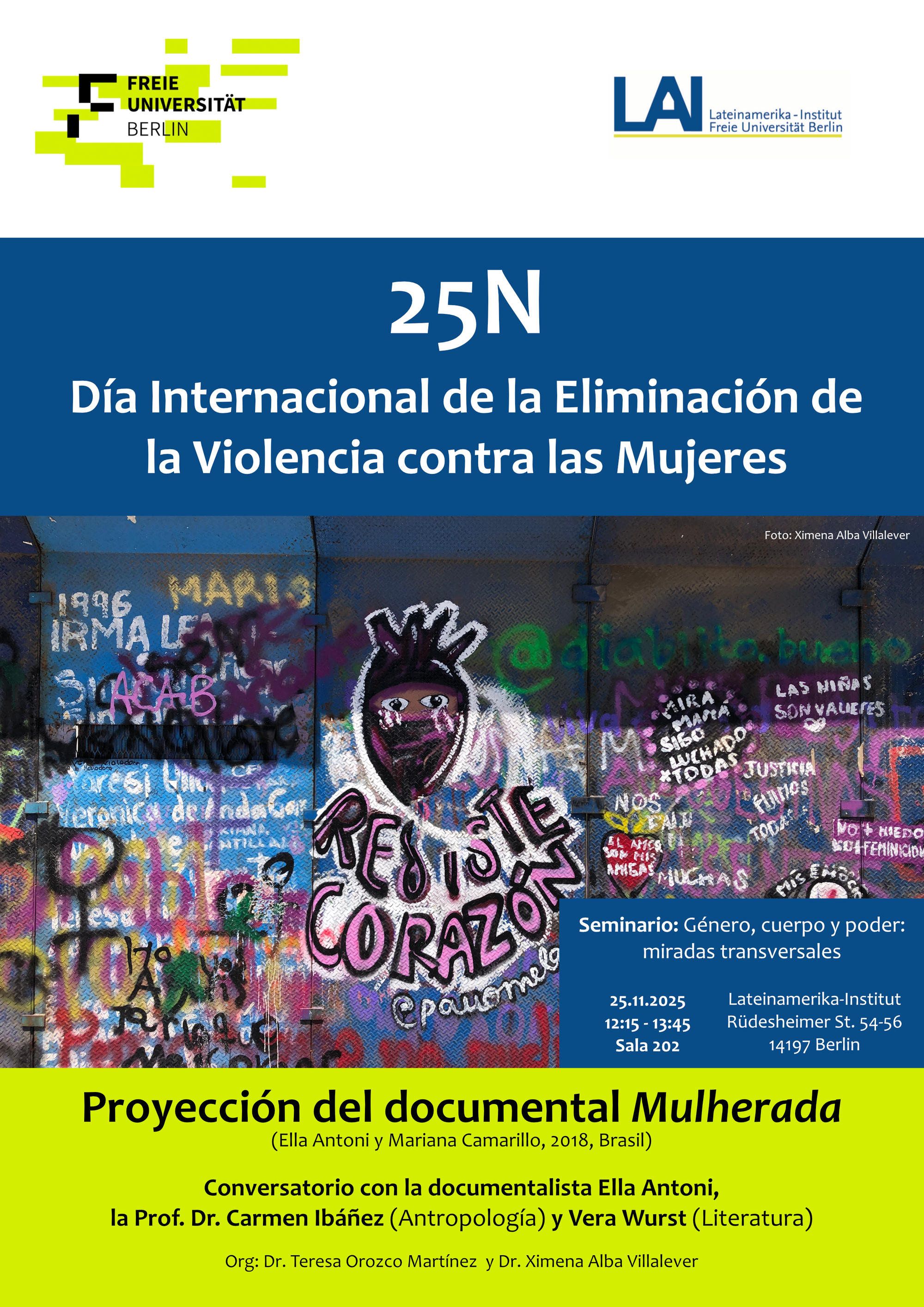 25N: Día Internacional de la Eliminación de la Violencia contra las Mujeres