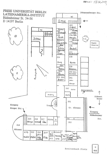 Die Raumpläne der 2. Etage im Gebäude in der Rüdesheimer Straße 54-56 von 1978 und 2014 im Vergleich.