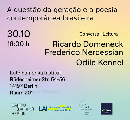 Conversa | Leitura A questão da geração e a poesia contemporânea brasileira