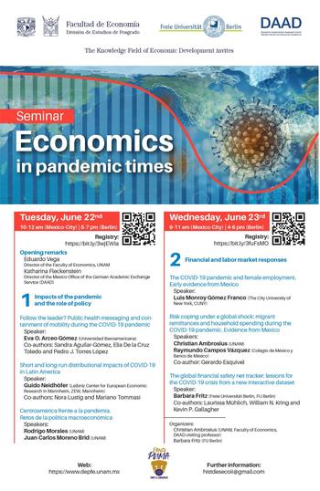 Seminar Economics in Pandemic Times