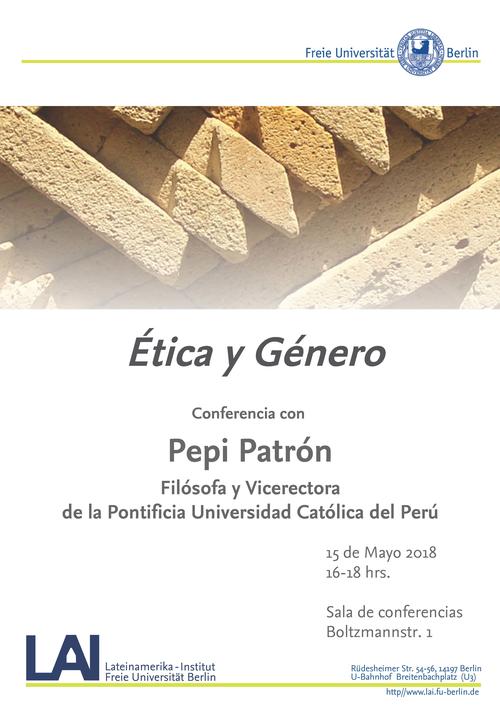Vortrag Pepi Patrón