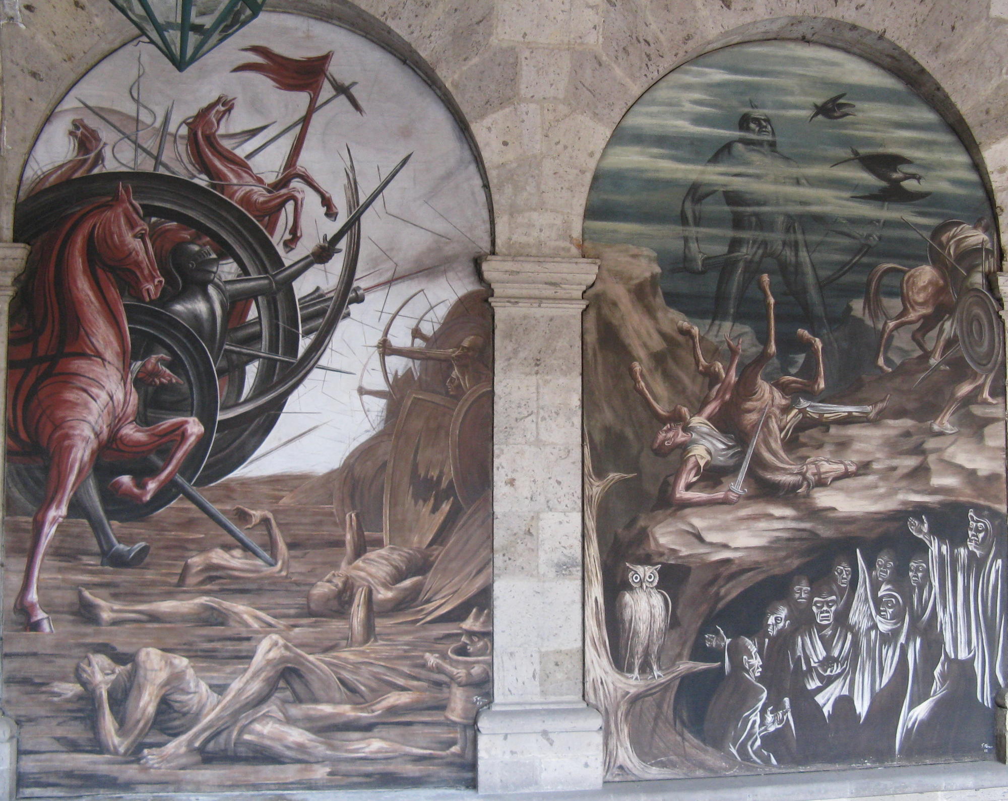 Wandmalereien von Orozco