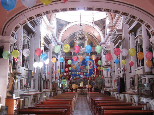 Dreikönigsfest, Kirchendekoration, Cholula, Mexiko
