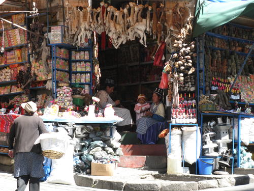 Markt in La Paz, Bolivien