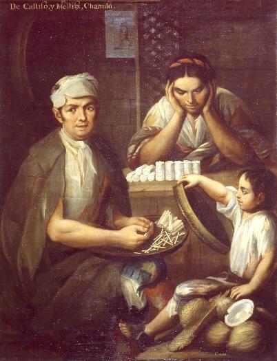 Castizo y Mestiza, Miguel Cabrera, 1763, Mexiko