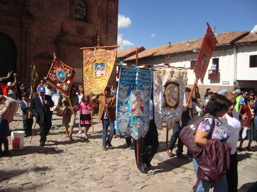 Corpus Christi Prozession in Cusco