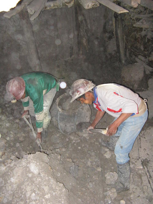 Bergarbeiter in Potosi, Bolivien