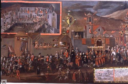Einzug von Vizekönig Morcillo in Potosí