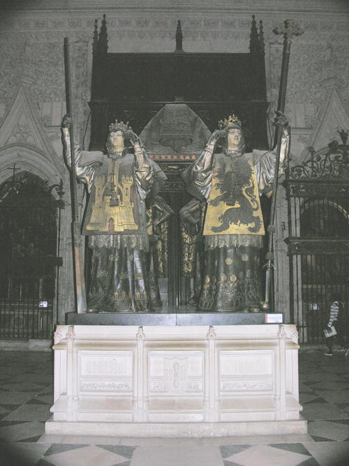 Kolumbusgrab in der Kathedrale von Sevilla, Spanien