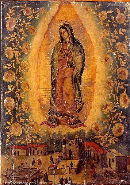 Guadalupe mit Perlmuttdekoration