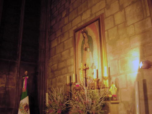 Guadalupebild in Notre Dame, Paris