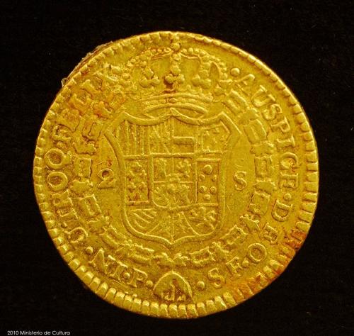 Goldmünze aus Potosí