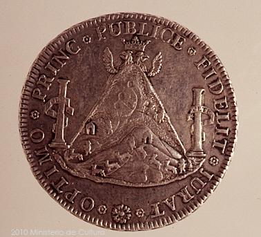 Silbermedaille aus Potosí, 1808
