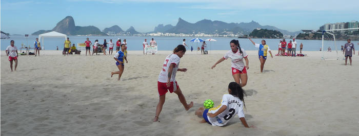 Fußballerinnen in Rio de Janeiro