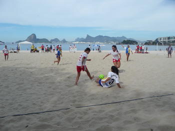 Fußballerinnen in Rio de Janeiro