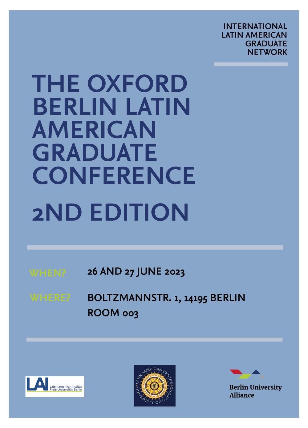 Poster_OxBer_Latin American Graduate Network Conference_26 and 27 June 2023