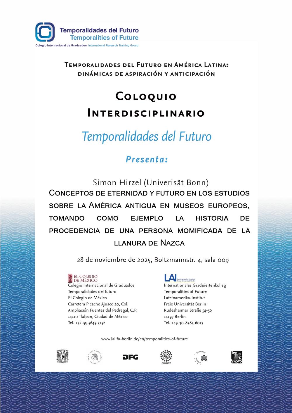 Plakat coloquio Hirzel