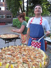 Eröffnungsfest im Innenhof des Lateinamerika-Instituts