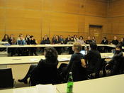 Stipendiaten und Publikum bei der offiziellen Begrüßung am 12. Januar 2010