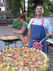 Eröffnungsfest im Innenhof des Lateinamerika-Instituts