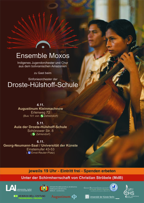 Plakat Ensemble Moxos zu Gast in Berlin