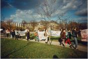 LAI-Studierende marschieren zur Senatssitzung – Eindrücke des Streiks im WiSe 1994/95