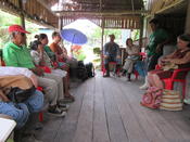 LAI Amazonien-Exkursion (Braig/Klengel) 2016 nach Leticia/Tabatinga. Treffen mit Angehörigen der Comunidad von Ronda, Kolumbien