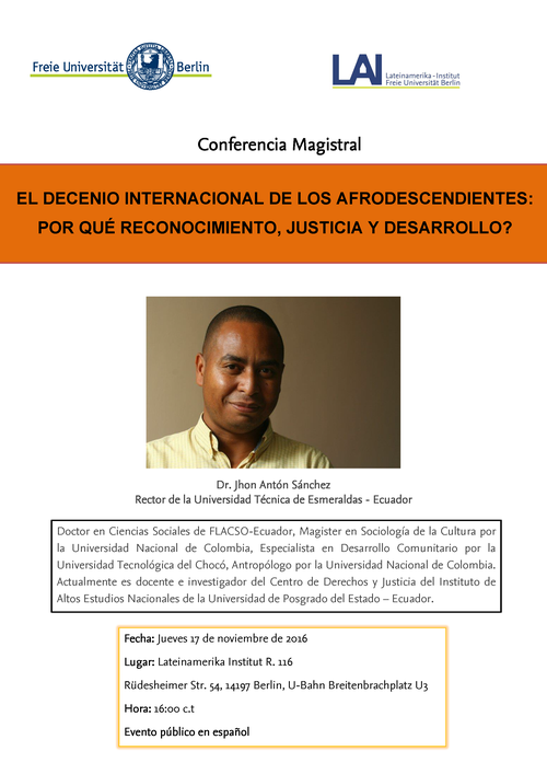 Invitación Conferencia Magistral 17.11.16