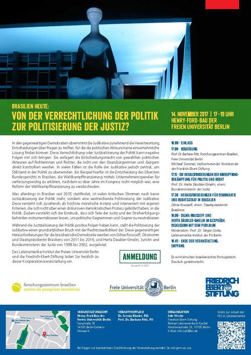 Flyer Veranstaltung Brasilien