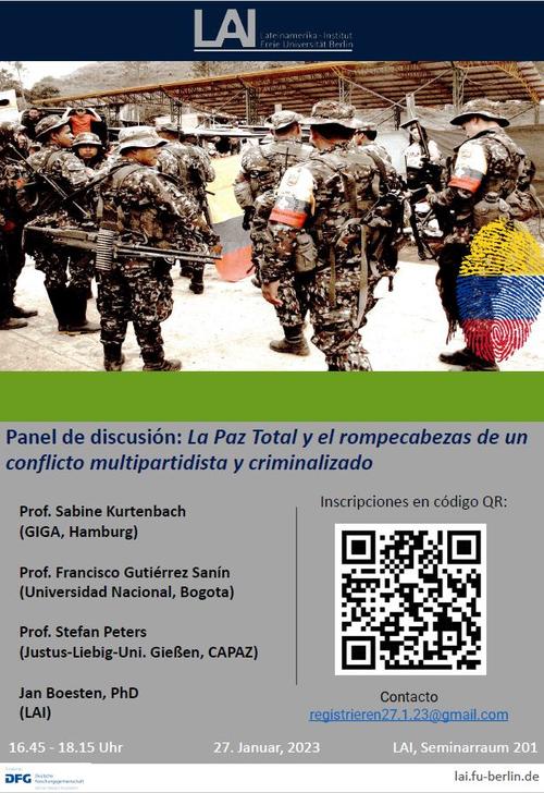 Panel de discusión: La Paz Total y el rompecabezas de un conflicto multipartidista y criminalizado