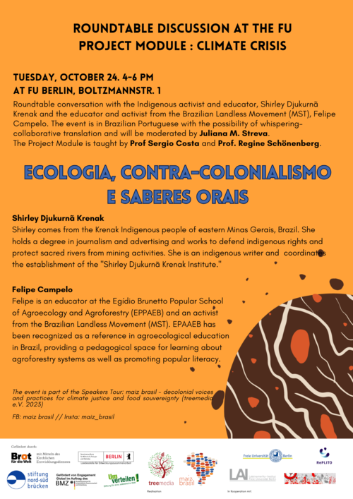 Ecologia, Contra-Colonialismo e Saberes Orais_poster